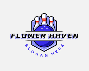 Sports Bowling Competition logo design