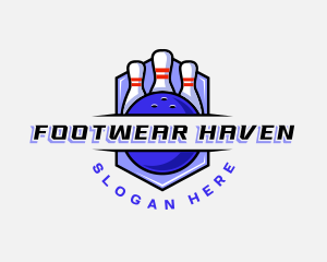 Sports Bowling Competition logo design