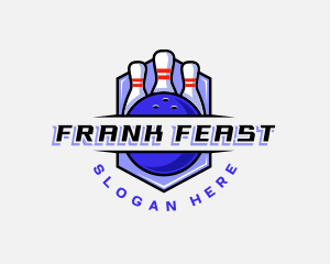 Sports Bowling Competition logo design