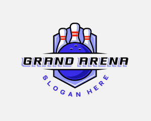 Sports Bowling Competition logo design