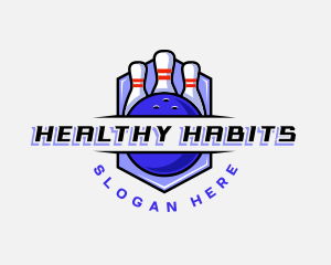 Sports Bowling Competition logo design