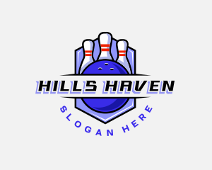 Sports Bowling Competition logo design