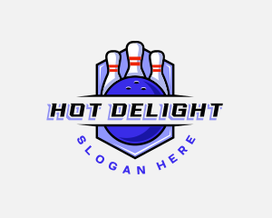 Sports Bowling Competition logo design