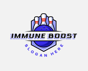 Sports Bowling Competition logo design