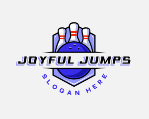 Sports Bowling Competition logo design