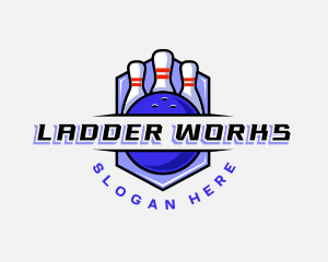 Sports Bowling Competition logo design