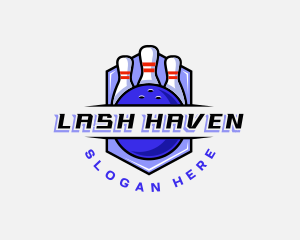 Sports Bowling Competition logo design