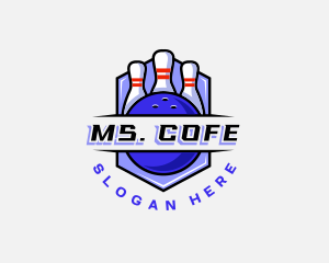 Sports Bowling Competition logo design