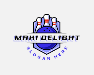 Sports Bowling Competition logo design