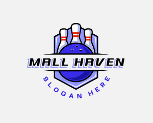 Sports Bowling Competition logo design