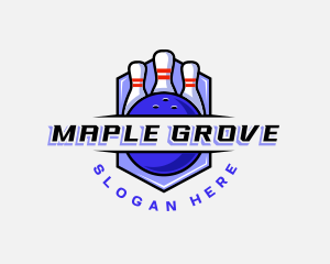 Sports Bowling Competition logo design