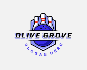 Sports Bowling Competition logo design