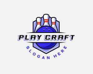 Sports Bowling Competition logo design