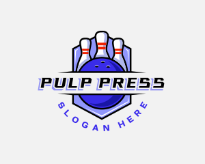 Sports Bowling Competition logo design