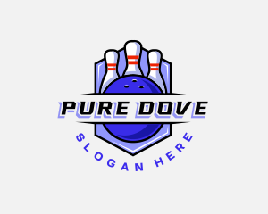 Sports Bowling Competition logo design