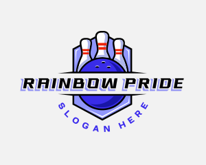 Sports Bowling Competition logo design