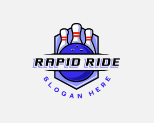 Sports Bowling Competition logo design