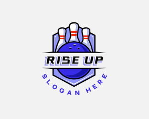 Sports Bowling Competition logo design