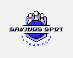 Sports Bowling Competition logo design