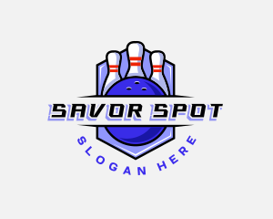 Sports Bowling Competition logo design