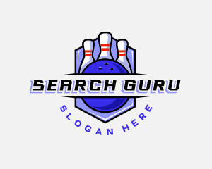 Sports Bowling Competition logo design