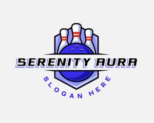 Sports Bowling Competition logo design