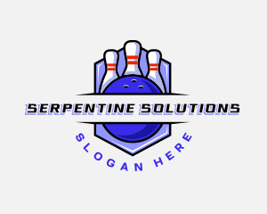 Sports Bowling Competition logo design