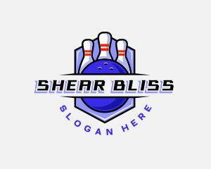 Sports Bowling Competition logo design