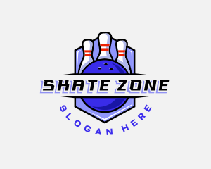 Sports Bowling Competition logo design