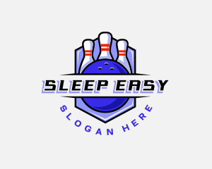 Sports Bowling Competition logo design