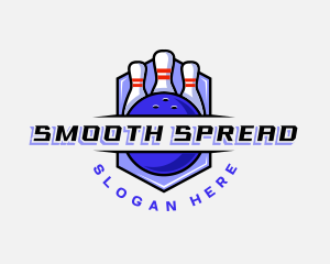 Sports Bowling Competition logo design