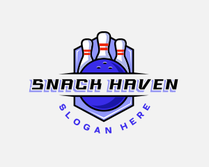 Sports Bowling Competition logo design