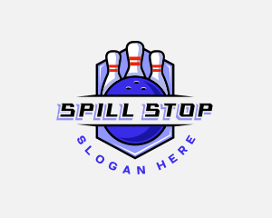 Sports Bowling Competition logo design