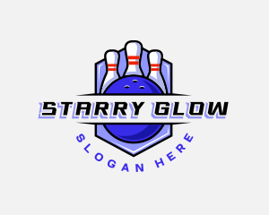 Sports Bowling Competition logo design