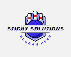 Sports Bowling Competition logo design