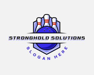 Sports Bowling Competition logo design