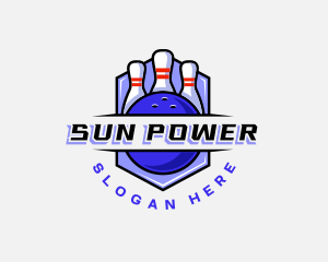 Sports Bowling Competition logo design