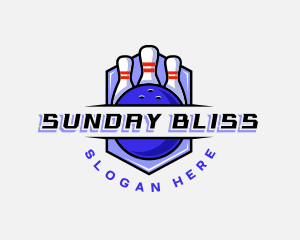 Sports Bowling Competition logo design