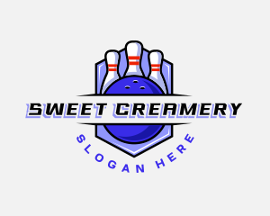 Sports Bowling Competition logo design