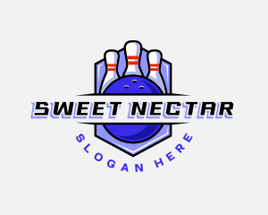 Sports Bowling Competition logo design