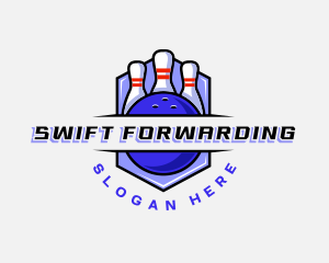 Sports Bowling Competition logo design