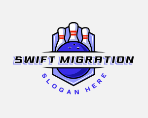 Sports Bowling Competition logo design