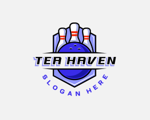 Sports Bowling Competition logo design