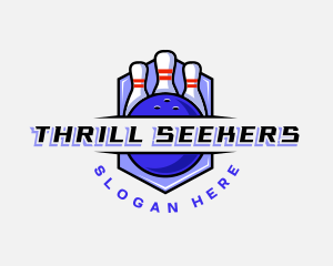 Sports Bowling Competition logo design