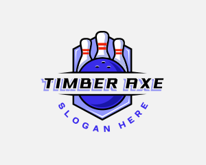 Sports Bowling Competition logo design