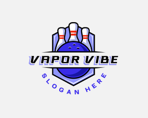 Sports Bowling Competition logo design