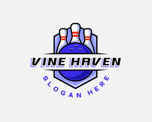 Sports Bowling Competition logo design