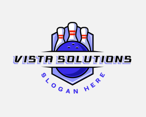 Sports Bowling Competition logo design