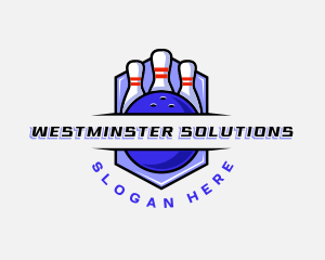 Sports Bowling Competition logo design