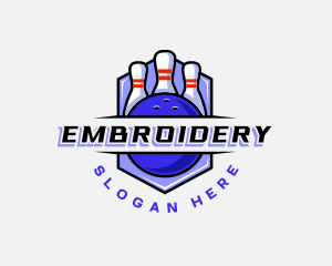 Sports Bowling Competition logo design